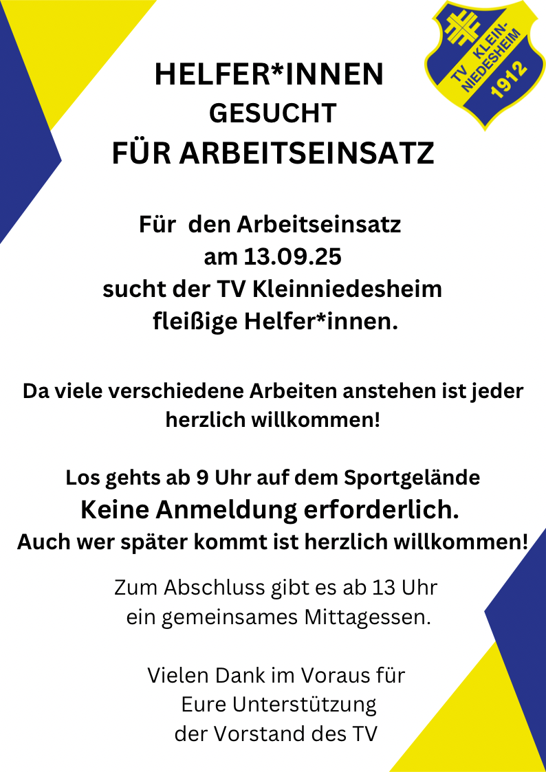 Helfer gesucht