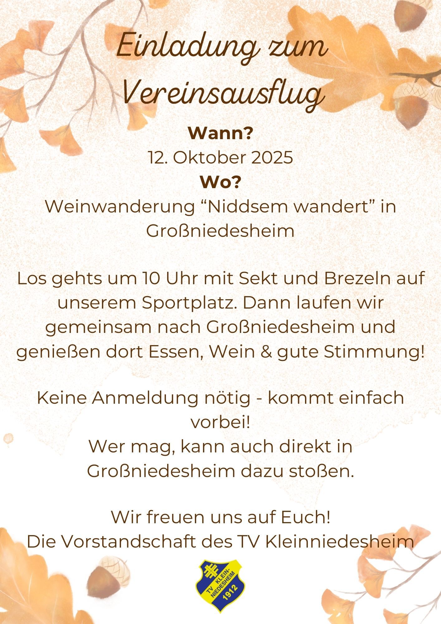Wandertag TV Kleinniedesheim