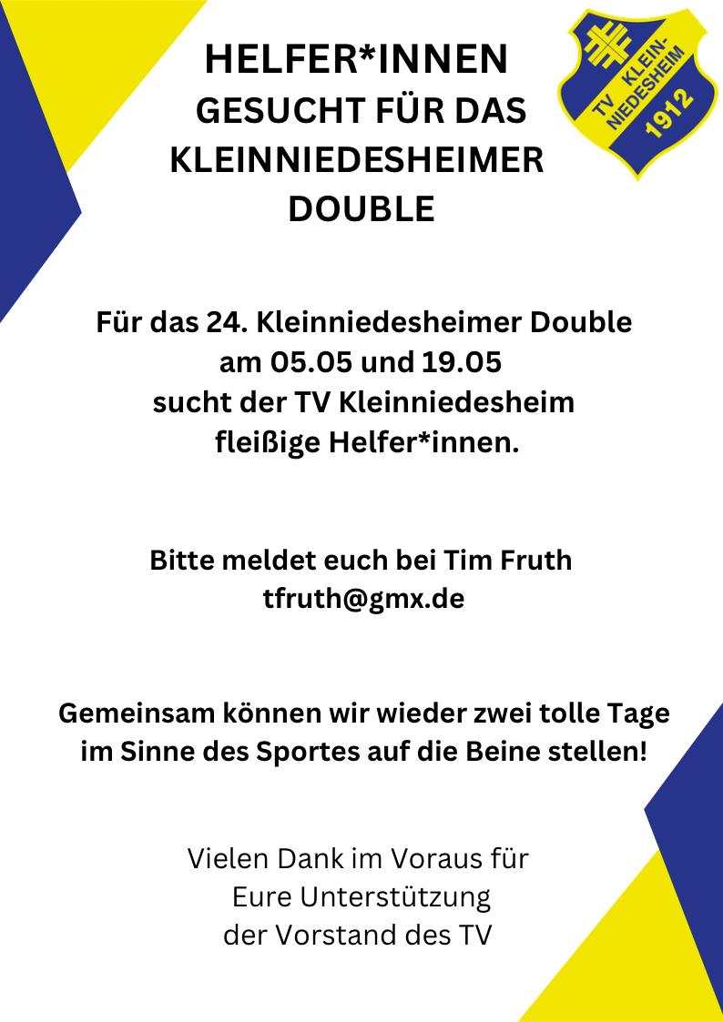 Aufruf Helfer Double