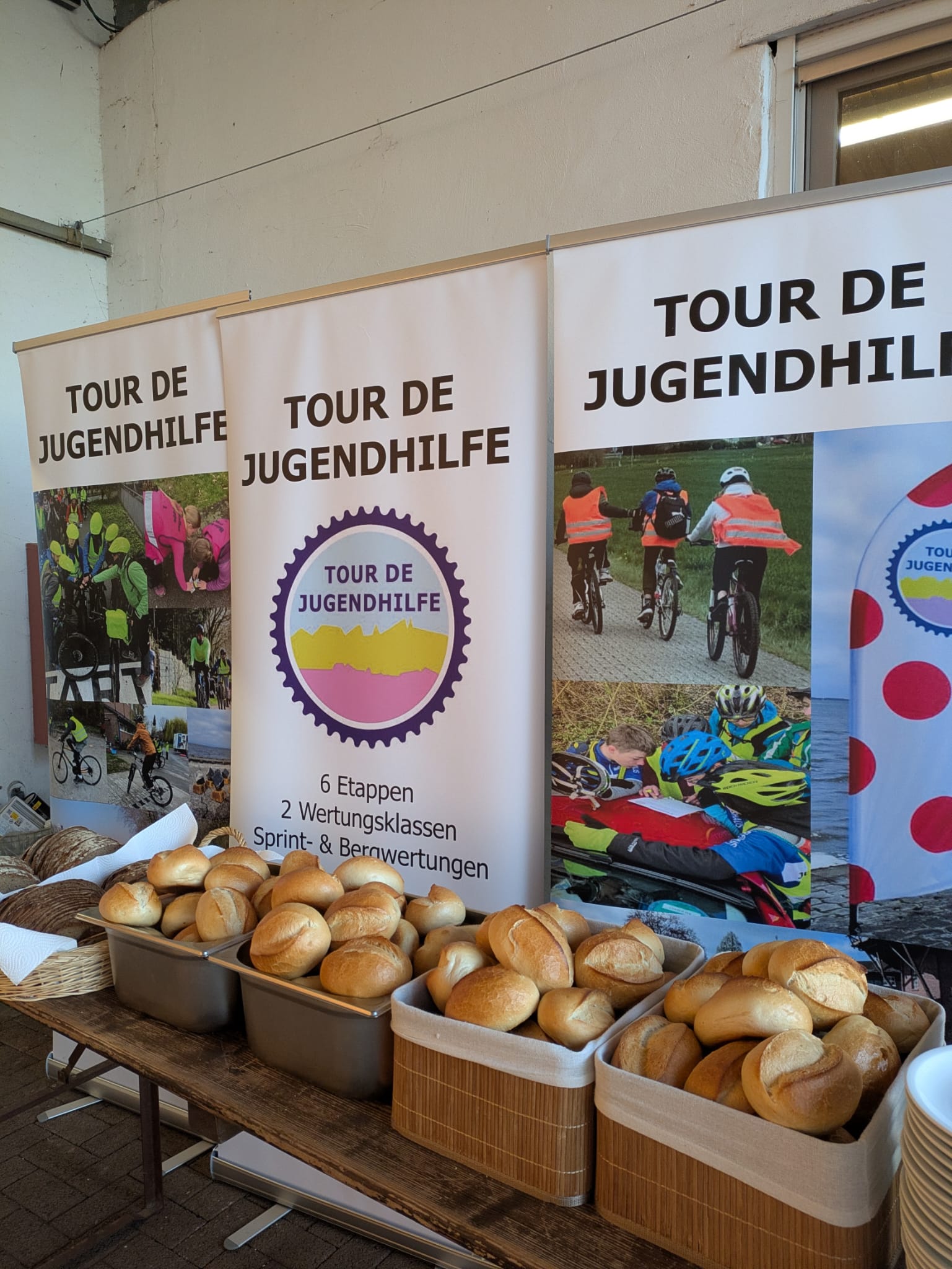 Frühstück vor der 4. Etappe